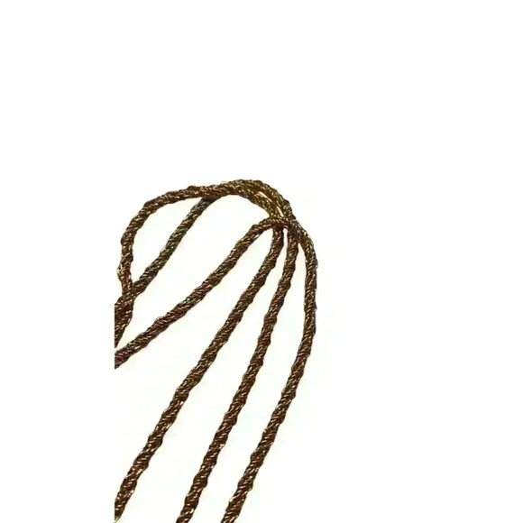 Triple strand golden chain with clasp 30 inches - Picture 6 of 6